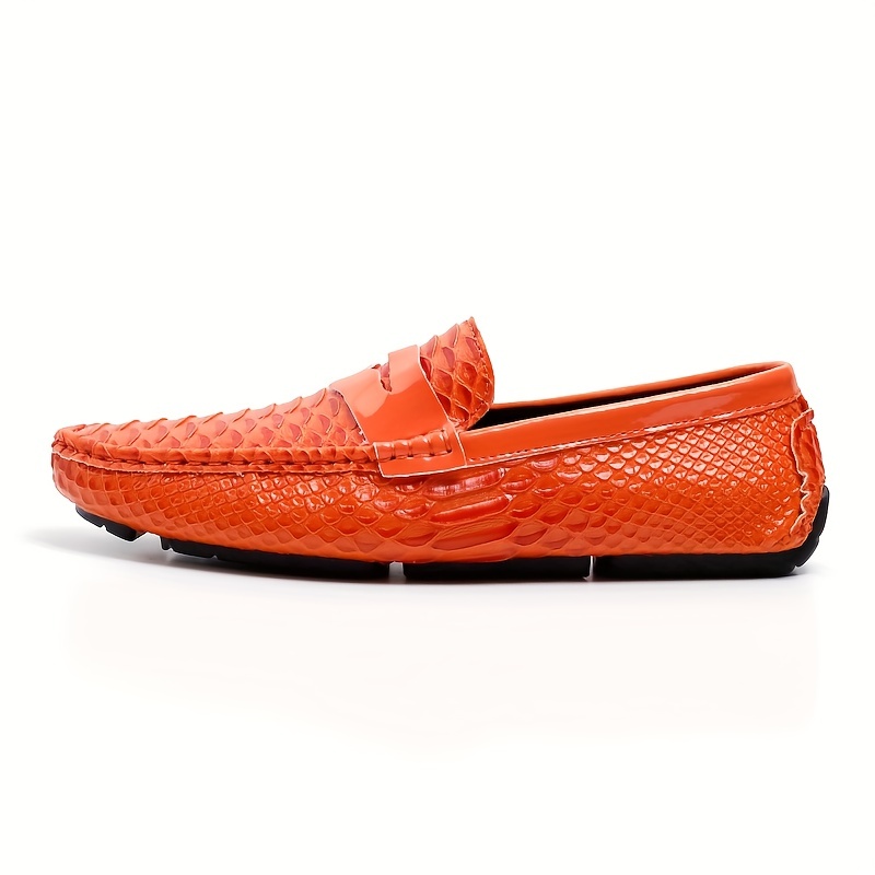 Louis Vuitton orange crocodile driving loafers Men's 6.5 or Women's 8.5 in  2023