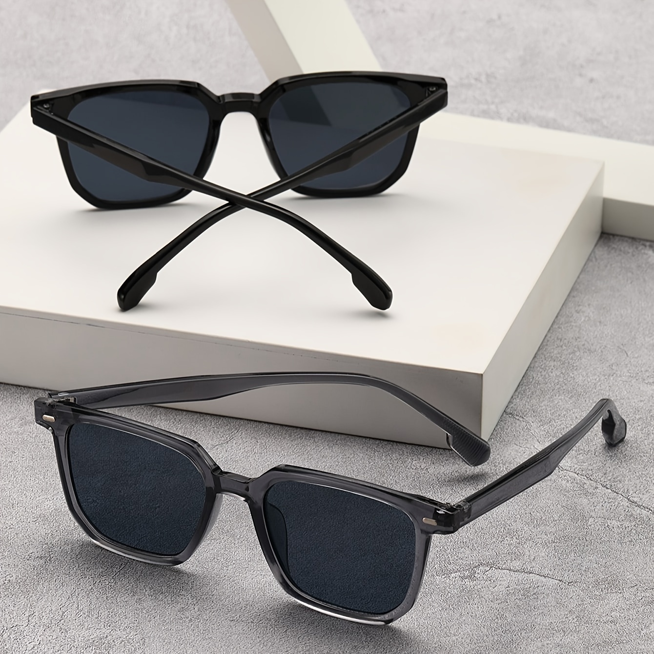 Geometric shape cheap sunglasses