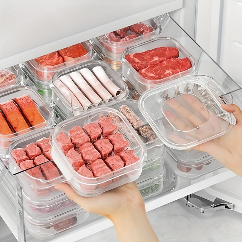 1/2/4 Stück Küchen-crisper, Lebensmittel-aufbewahrungsbox Für Den  Kühlschrank, Mikrowellengeeignete Transparente Versiegelte Box In  Lebensmittelqualität, Obst-gemüse-crisper,  Knödel-fleisch-eier-ingwer-knoblauch-grünzwiebel-lebensmittel