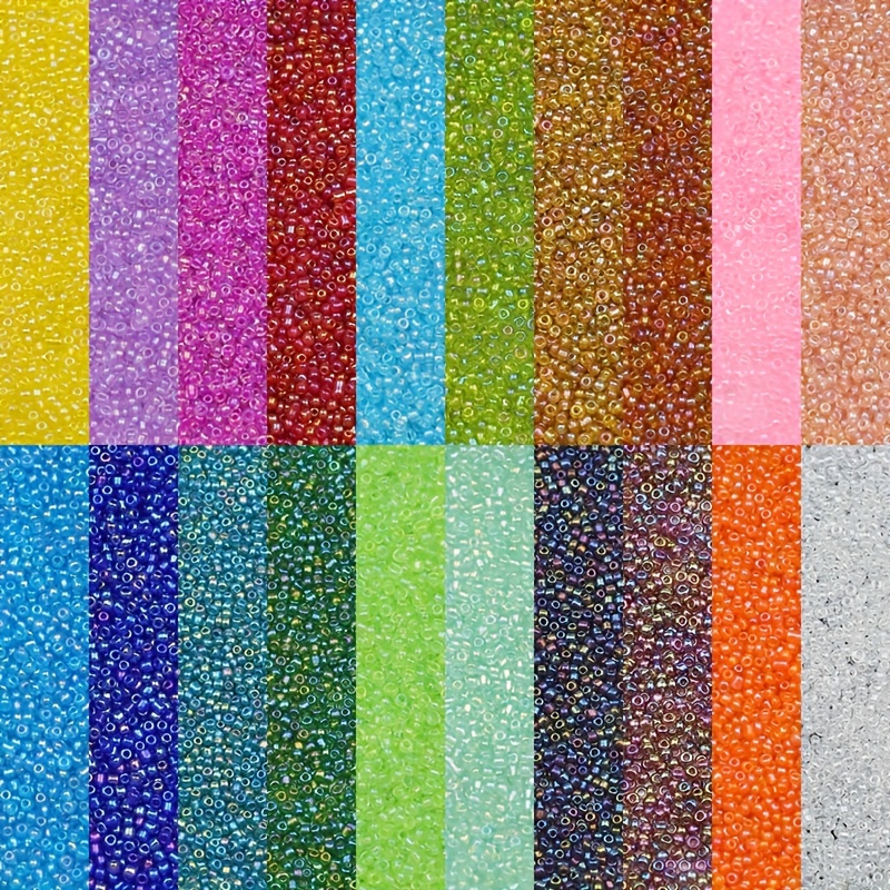 Colorful AB Plated Glass Seed Beads for Handmade Jewelry