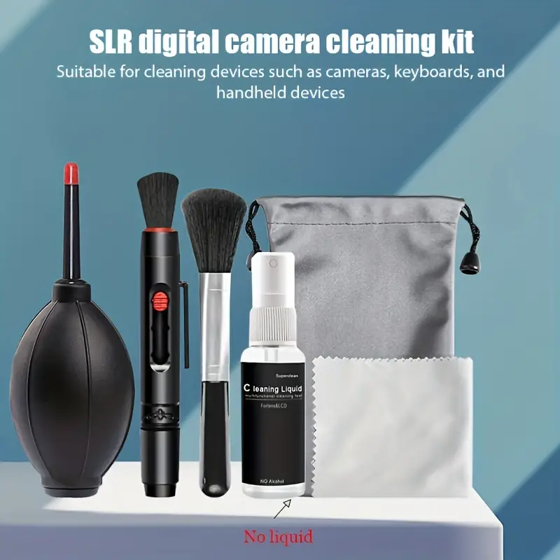 6-in-1 Kit Di Pulizia Per Fotocamera Professionale Per Lenti DSLR Strumento  Di Pulizia Per Fotocamera Digitale Kit Di Pulizia Per Sensore Di