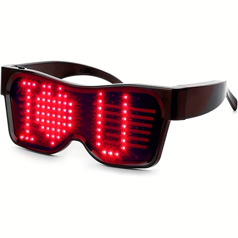 Gafas de sol futuristas con luz LED