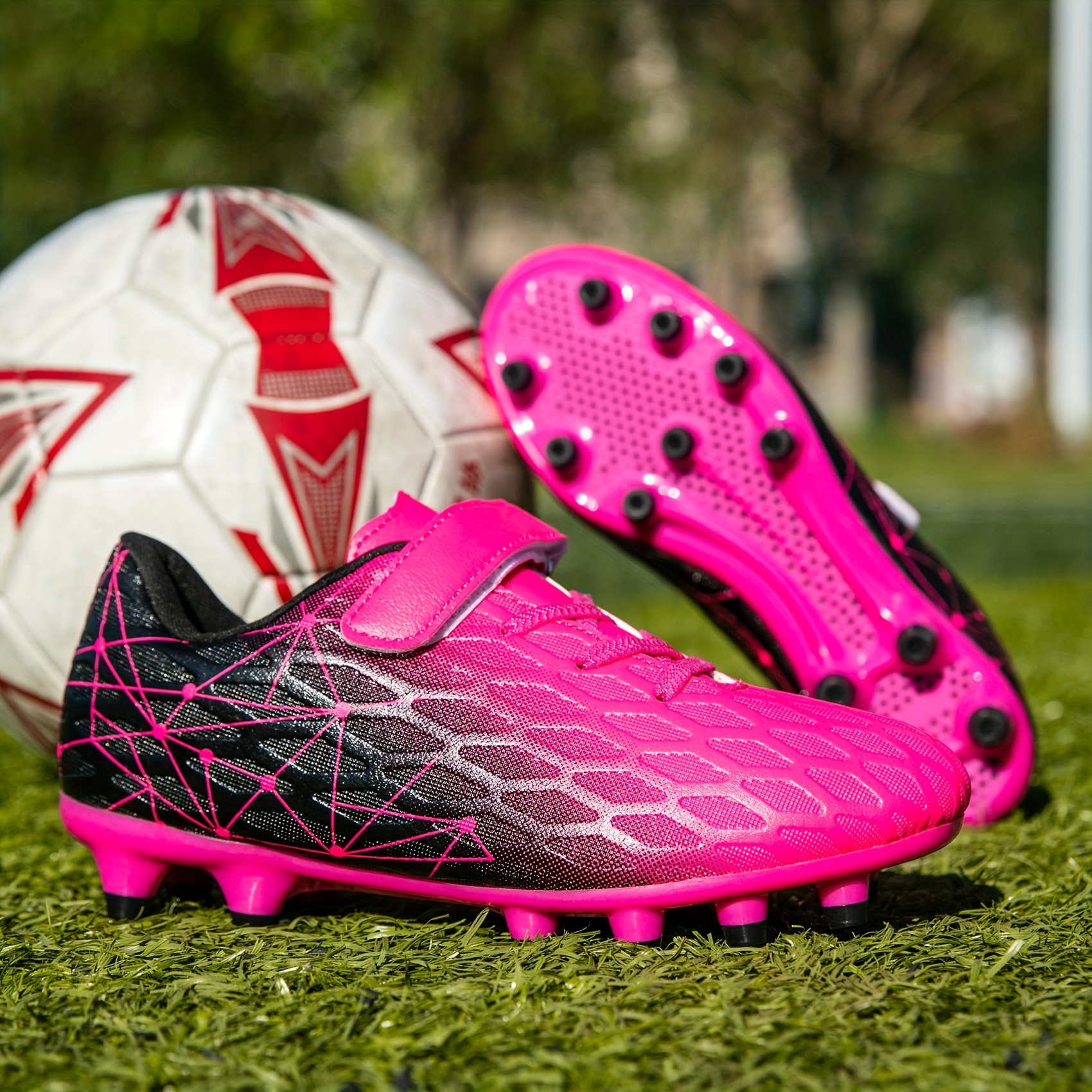 Kids pink football on sale boots