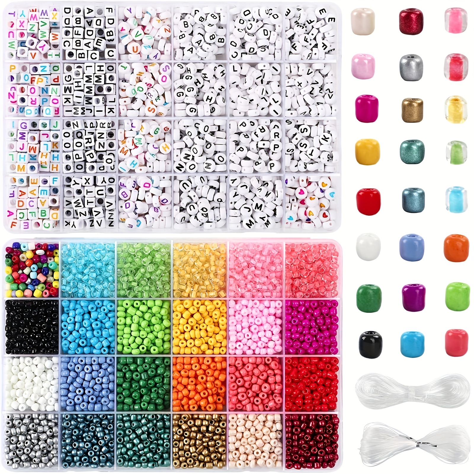 2 Box 48 Colors Pony Beads For Jewelry Making DIY Necklace Bracelet Making  Kit Handmade Craft Supplies