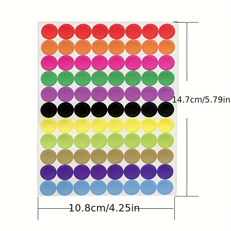 Drafting Dots Adhesive Round Circle Paper Dot Sticker Label
