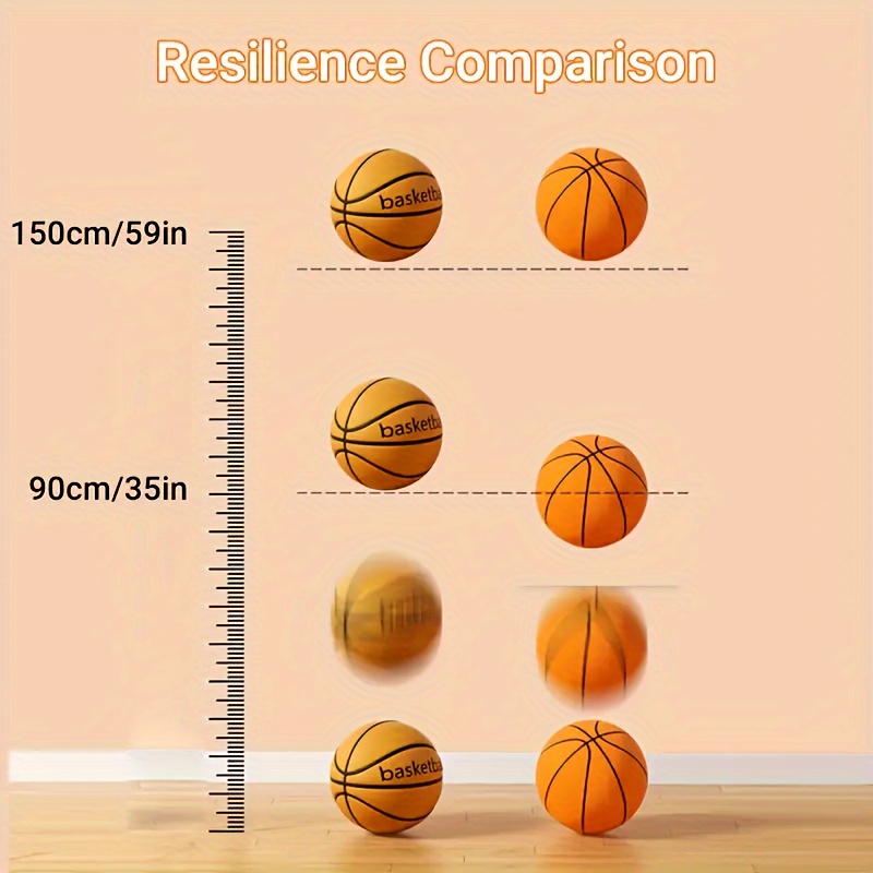 Orange Stripe Silent Basketball For Training