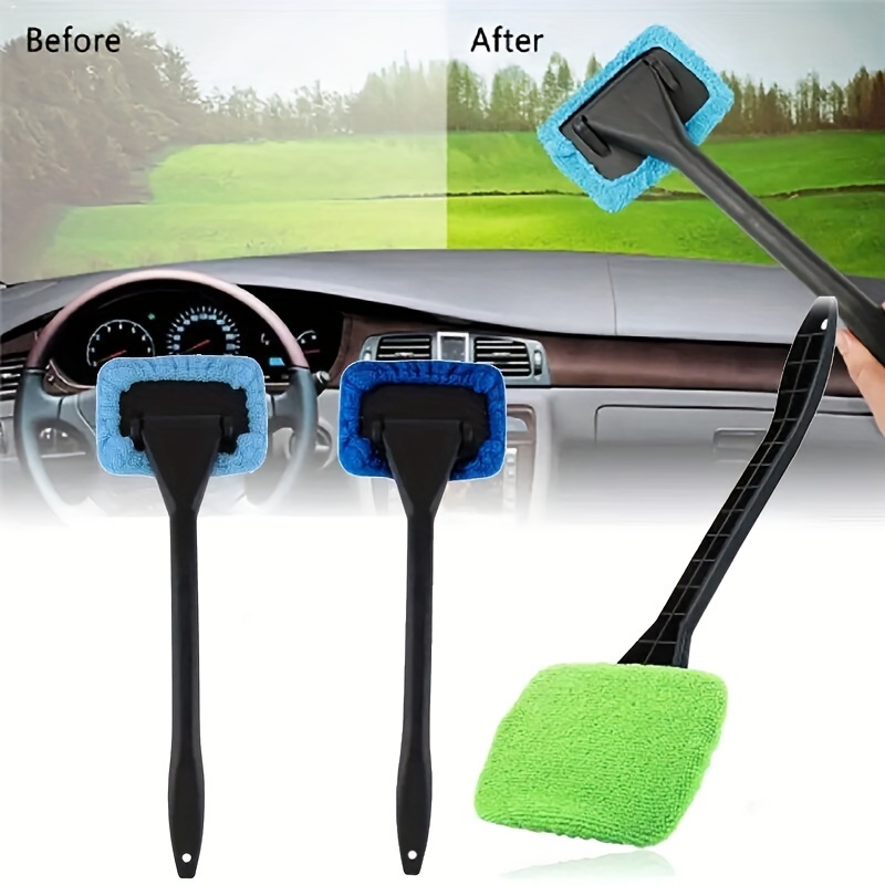 Car Windshield Cleaner Brush/ Only 1 Replacement Cloth Cover - Temu