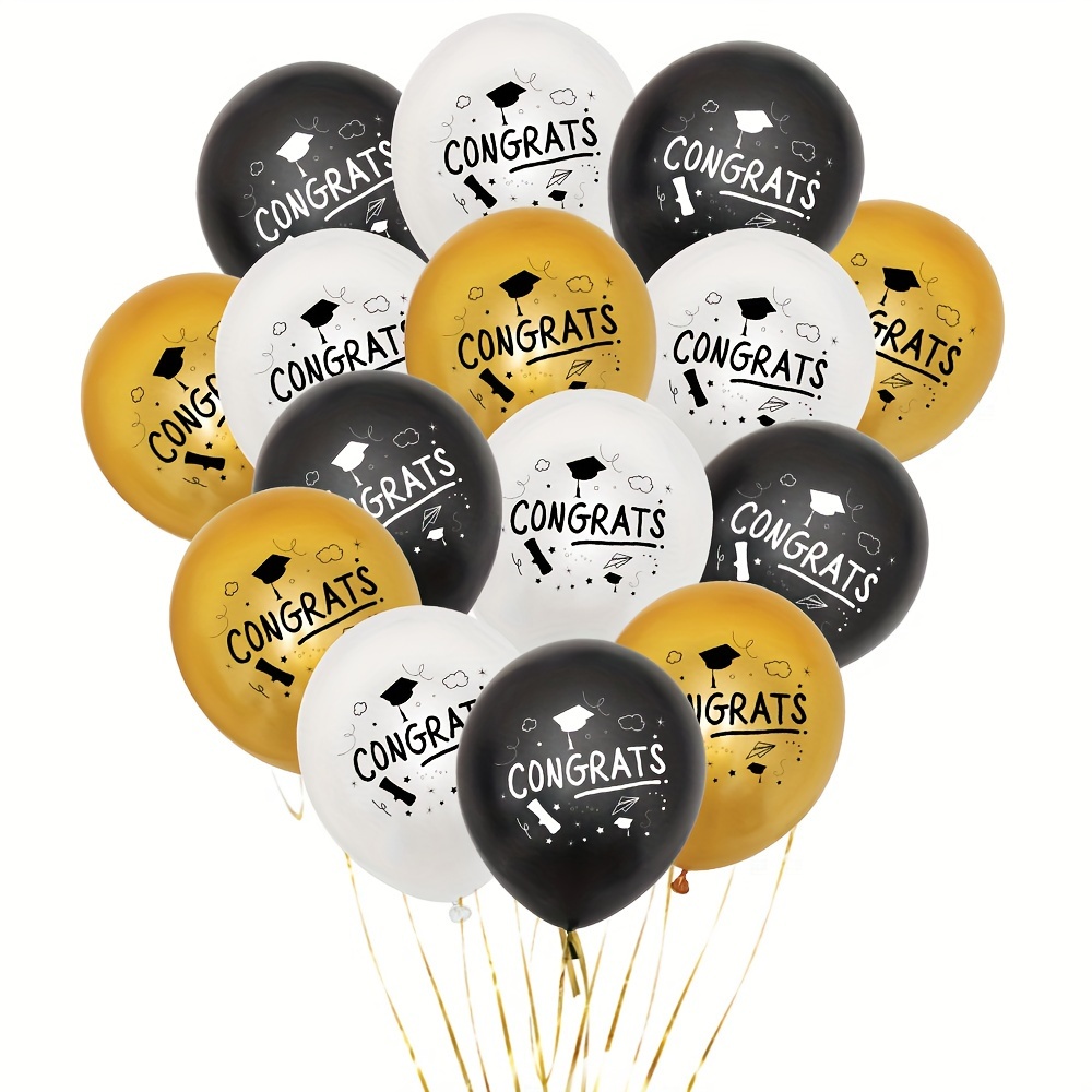 Kit De Guirnaldas De Globos Plateados Y Dorados Negros, Decoraciones Para  Fiesta De Cumpleaños, Graduación De Cumpleaños, Celebración De Año Nuevo De  13,54 €
