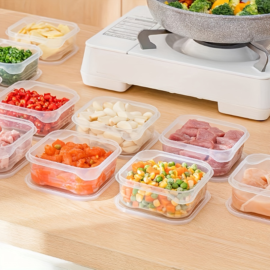 Refrigerator Storage Bins Household Frozen Meat Divided Box - Temu