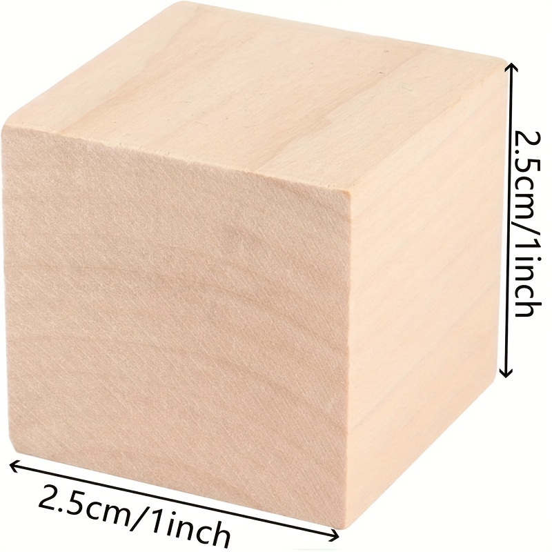 Unfinished Wooden Blocks Zelkova Wood Cubes Square Blocks - Temu