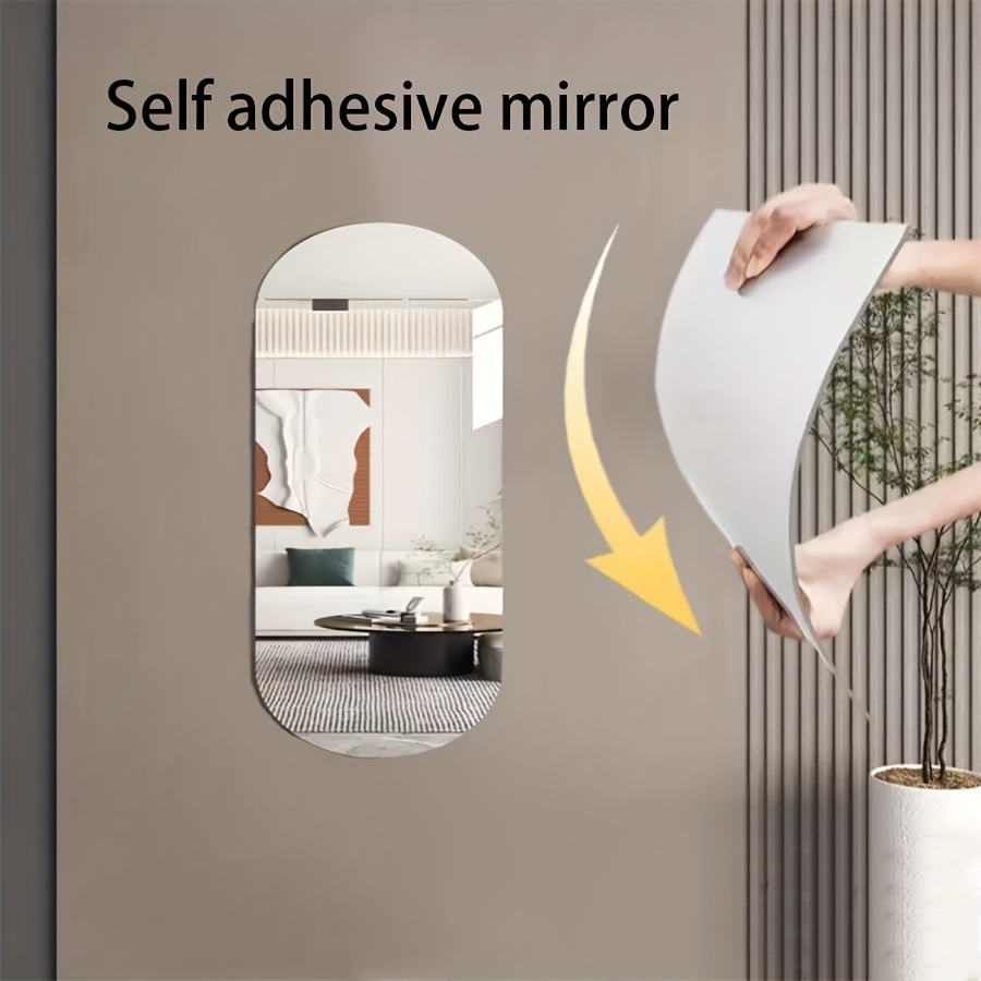 Long Acrylic Mirror Wall Stickers shatterproof Self adhesive - Temu