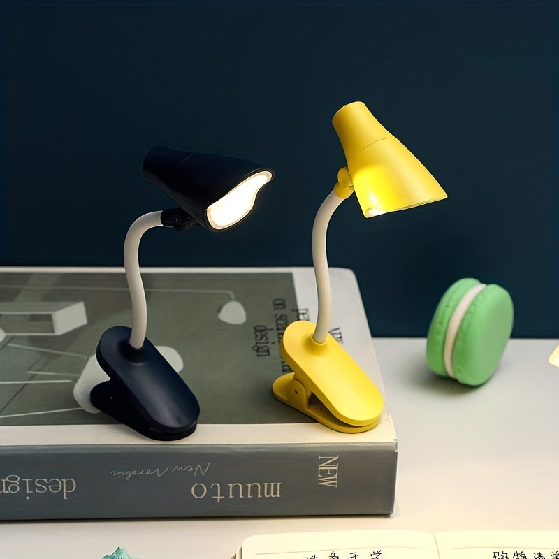 Clip On Book Light Battery Powered Flexible Hose Table Lamp - Temu