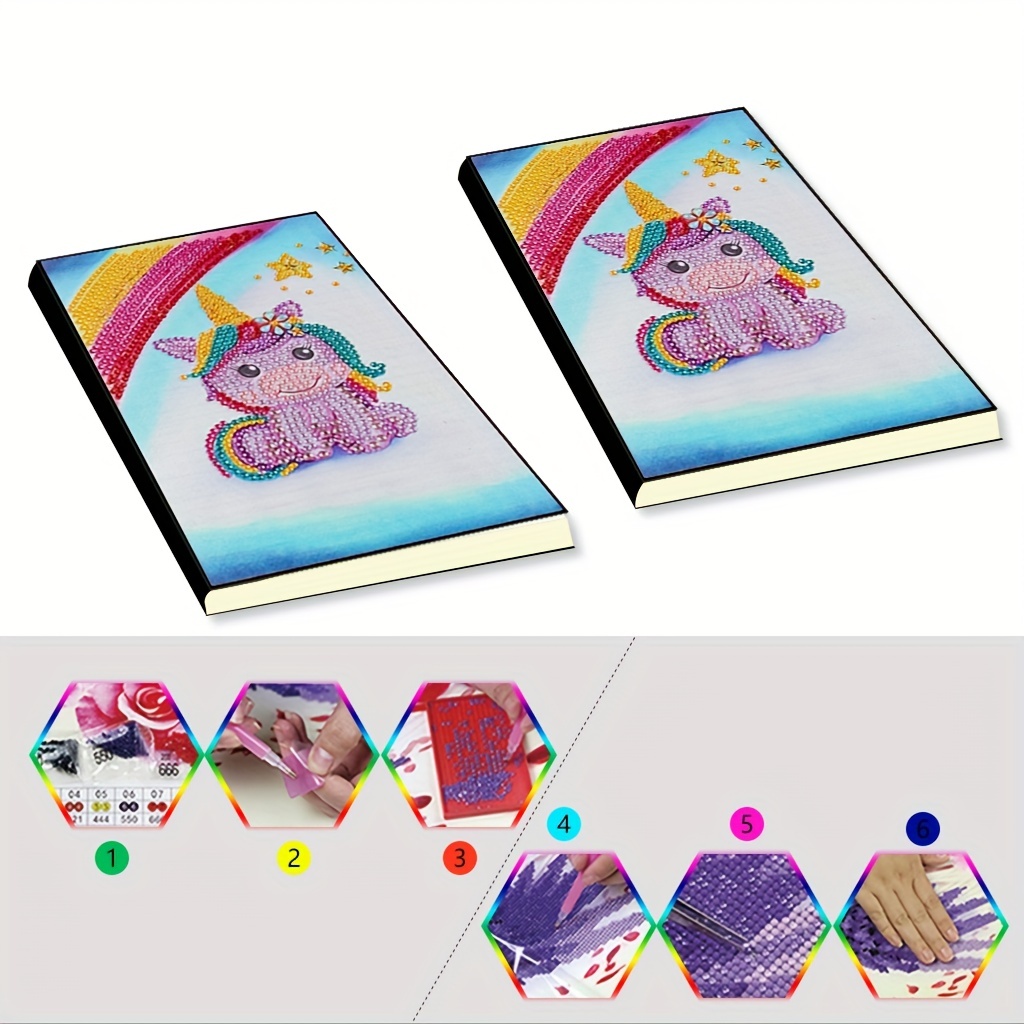 New Diamond Painting Notebook Diy Shaped Crystal Diamond - Temu