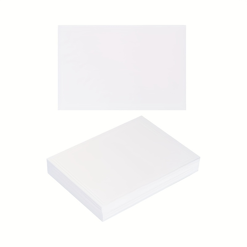 50 Sheets Thick Paper White Cardstock 4 x 6 inch Smooth Heavy Cards Stock Printer Paper for Invitations, Menus, Wedding, DIY Cards, 250gsm Thick