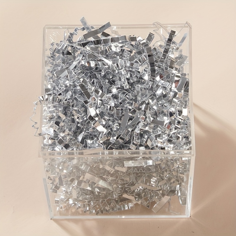 Crinkle Cut Paper Shred Filler Metallic Shredded Paper - Temu