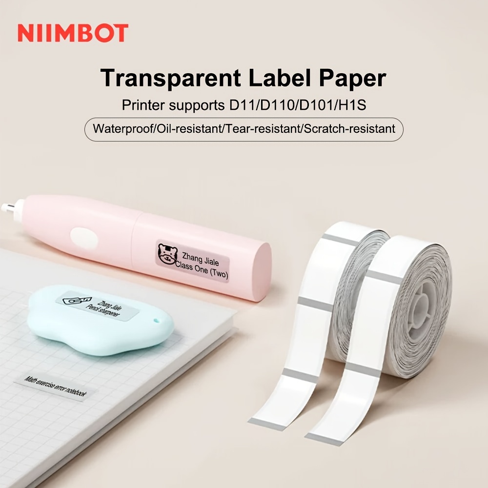 Premium Transparent Label Maker Tape Compatible Niimbot D11 - Temu
