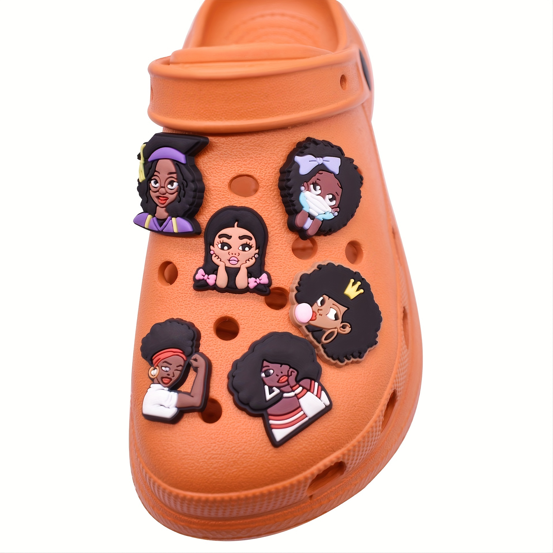 Black Girl Magic Shoe Charms For Clog Bubble Slides Sandals - Temu