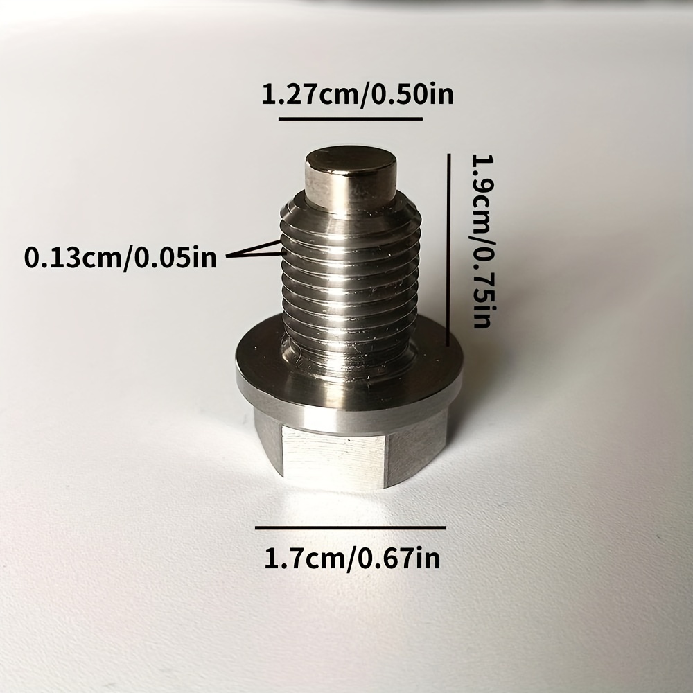 Tbest Bouchon de Vidange d'Huile Magnétique, Écrou de Boulon de