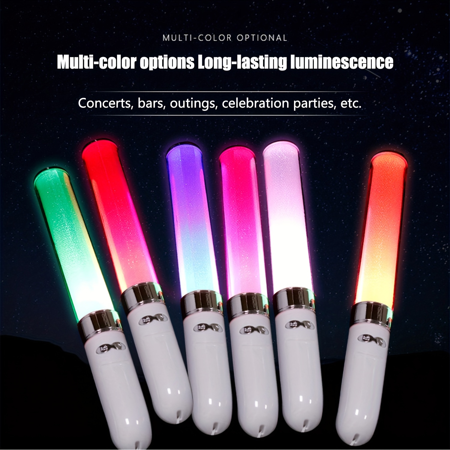 Acrylic Luminous Bracelet Colorful LED Light Bar Concert Support Bracelet  Fluorescent Rod Wholesale