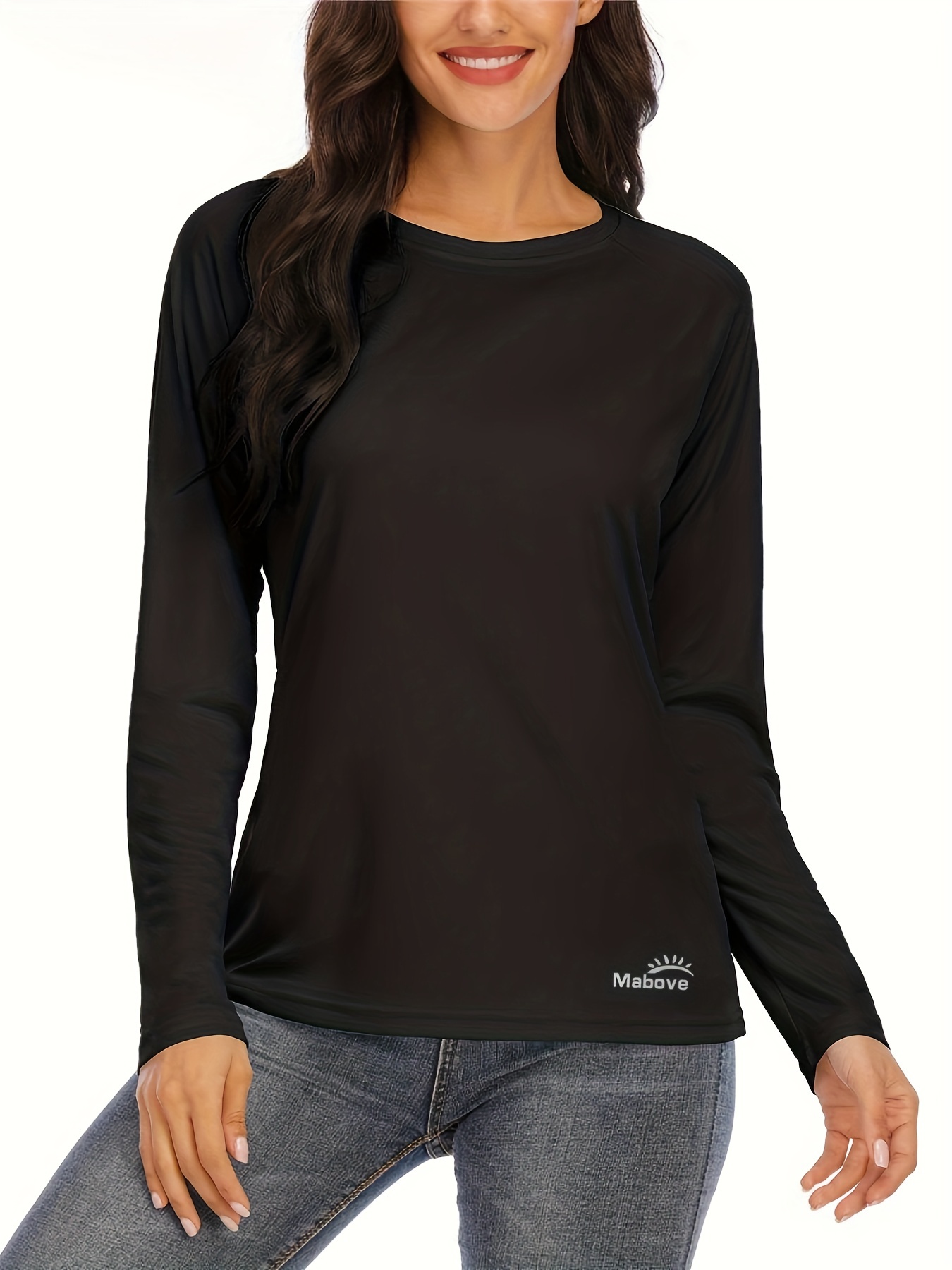 Women's UV Sun Protection Shirt - Fast Dry, UPF 50+, Crew Neck, Perfect for  Outdoor Sports, Hiking, Fishing, and Swimming
