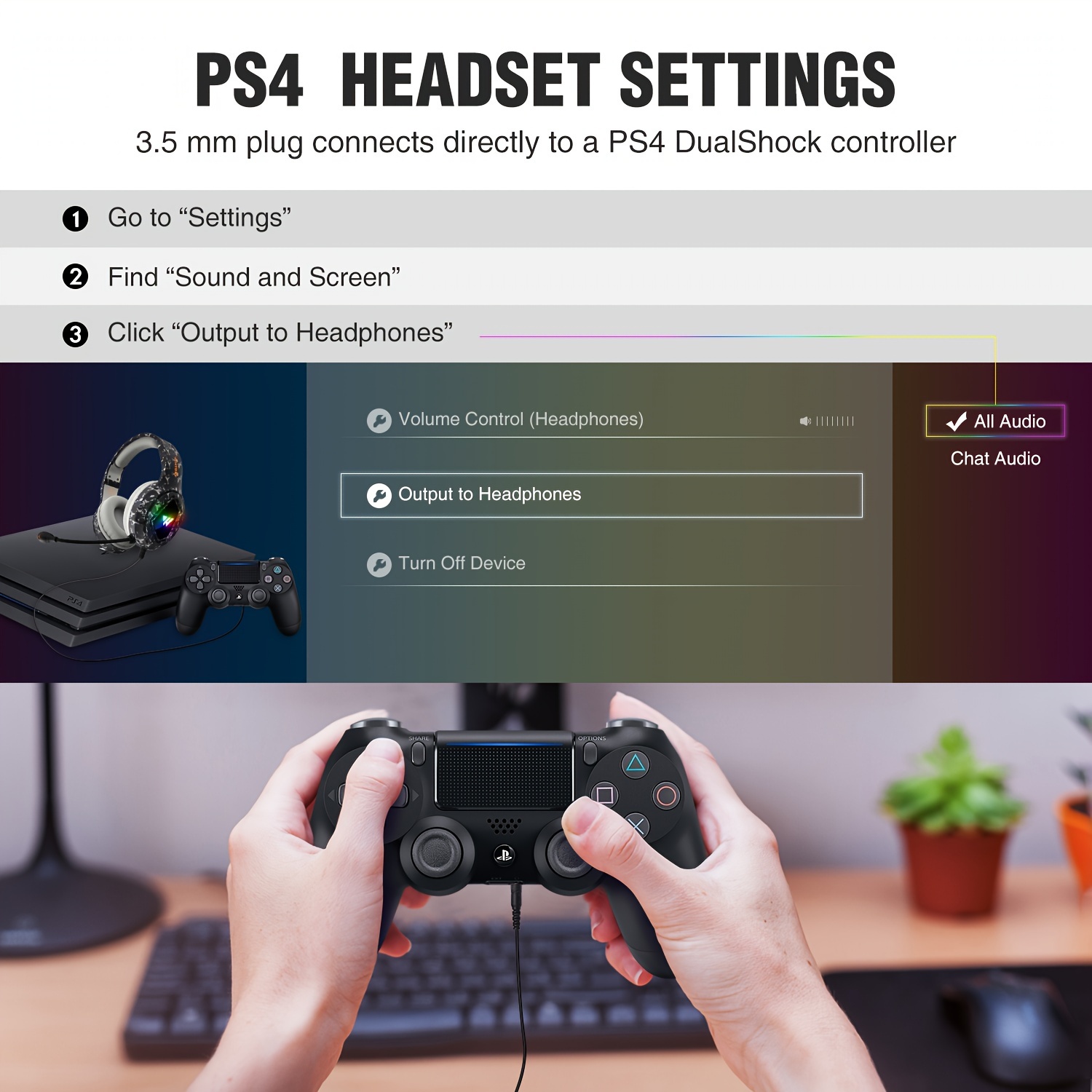 Ps4 chat audio online one ear