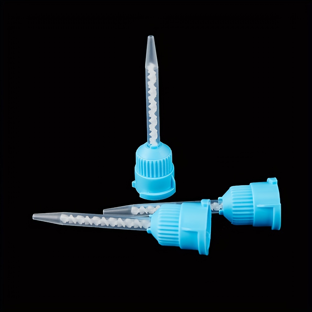 50pcs Dentistry Silicone Rubber Conveying Mixing Head