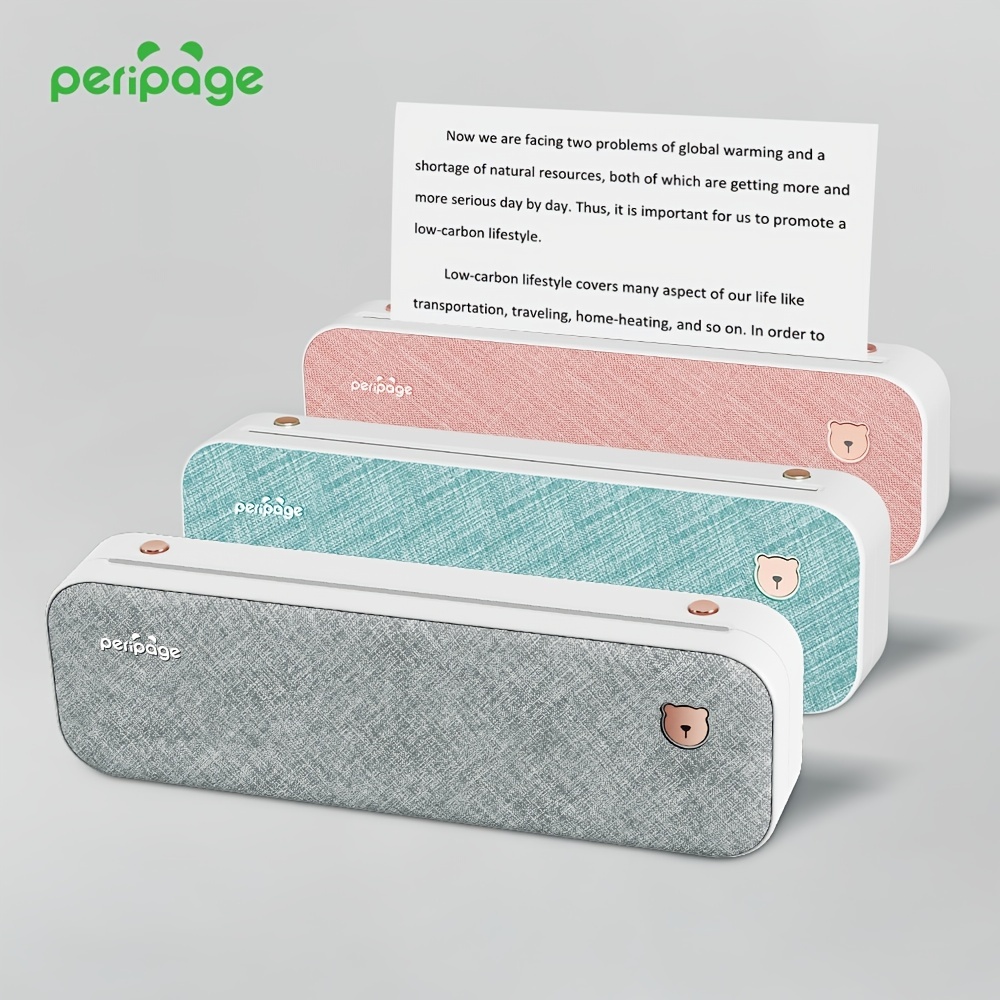 PeriPage  Aワイヤレスポータブルプリンター サーマルプリンターは.cmx.cmのUSレターをサポートし、インクレスモバイルプリンター、旅行用ポータブルプリンター、モバイルオフィス、学校、家庭用のワイヤレスプリンターです。