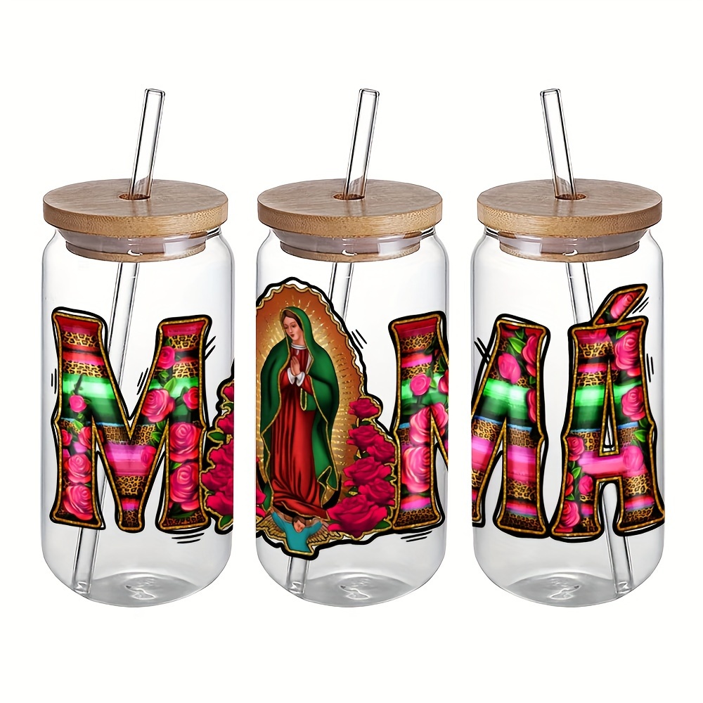 Virgen de Guadalupe With Rose DTF Transfer – Americanhtvsupply