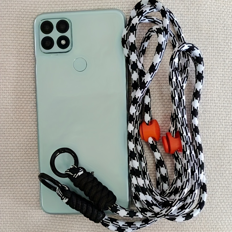 Funda de teléfono de silicona líquida con cordón para iPhone, funda de  cuerda de collar ultrafina