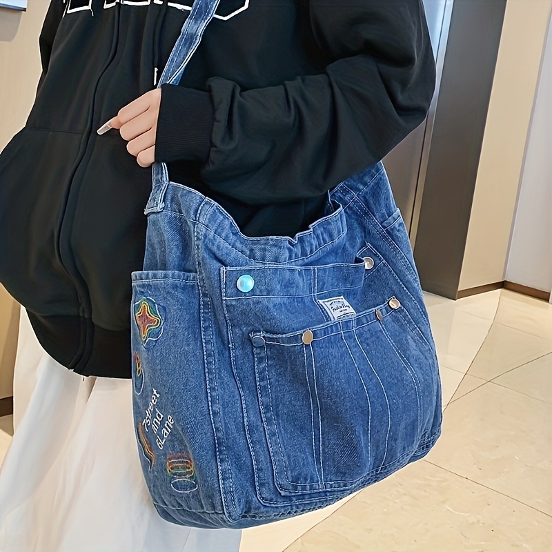 Women's Crescent Shoulder Bags Retro Y2K 90s Hobo Handbags Top Handle Y2K Underarm Bag Fashion Clutch Purses