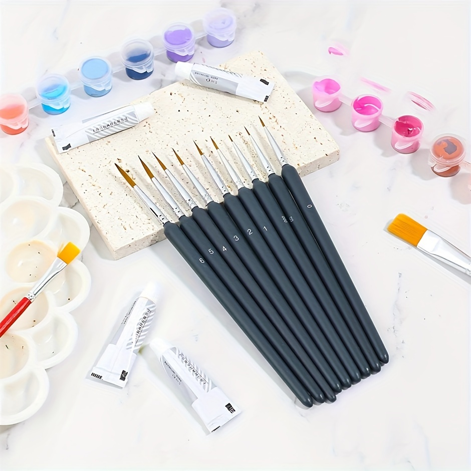 Micro Tini Detail Brush Blend & Curve Brush Set of 3