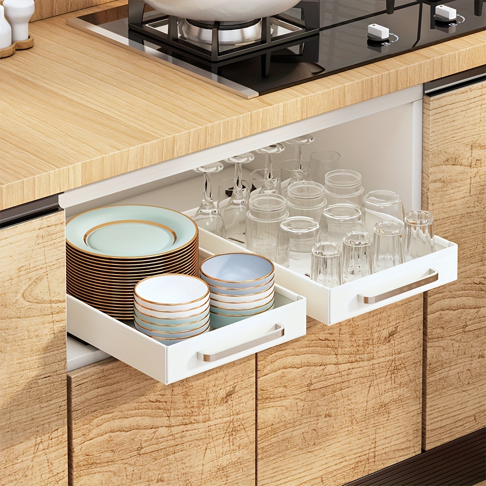  Pull Out Cabinet Organizer Fixed With Adhesive Nano
