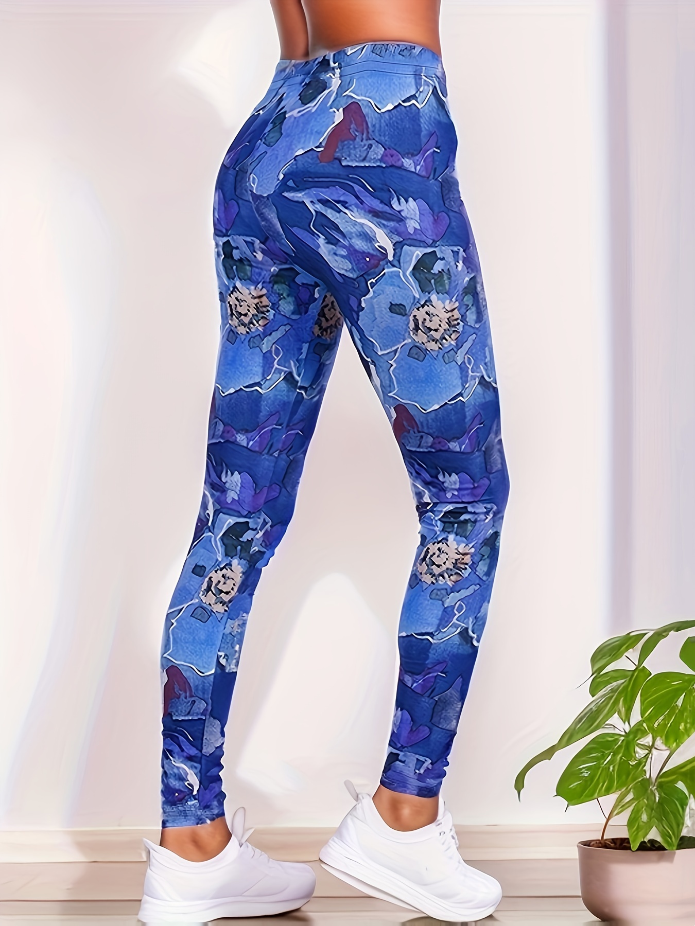 Paisley Printed Pattern High Waist And Hip Lifting Yoga Pants For Exercise  Fitness Training, High Stretch Sports Leggings, Women's Activewear
