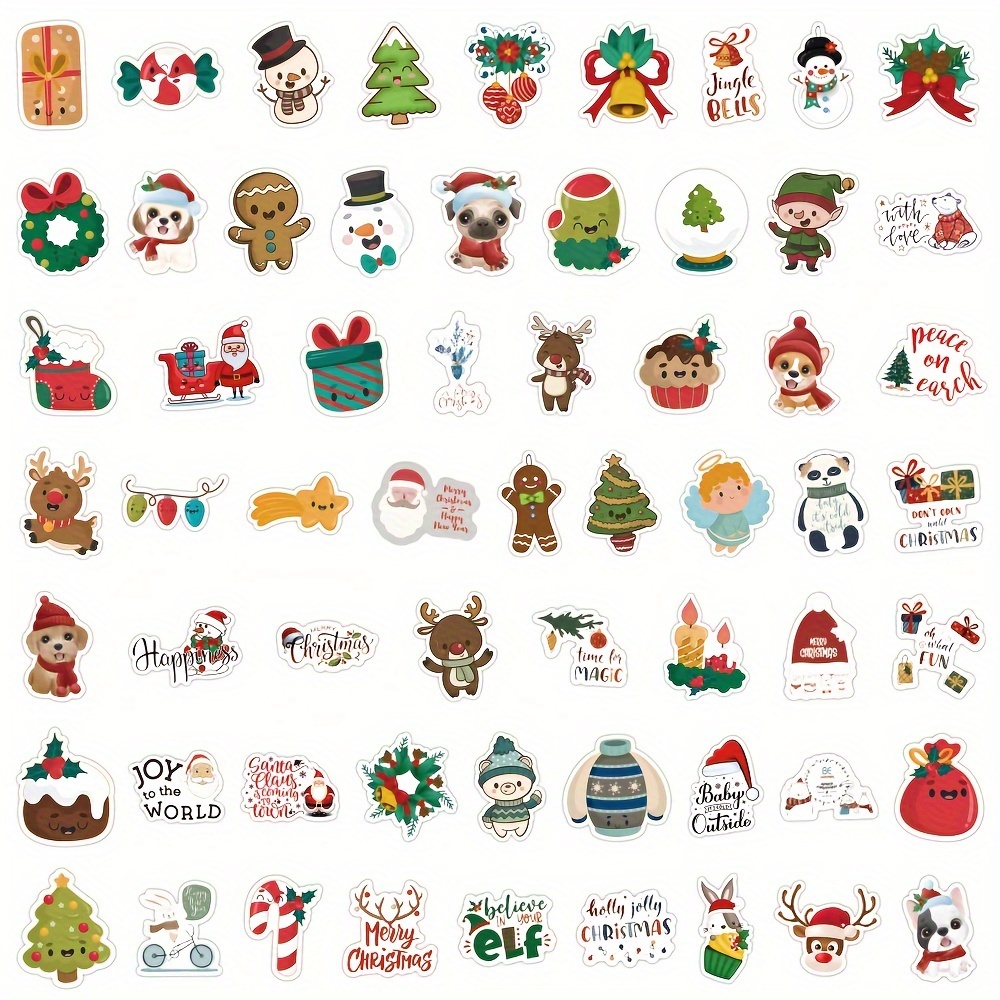 Christmas Stickers Christmas Decorations Vinyl Waterproof - Temu