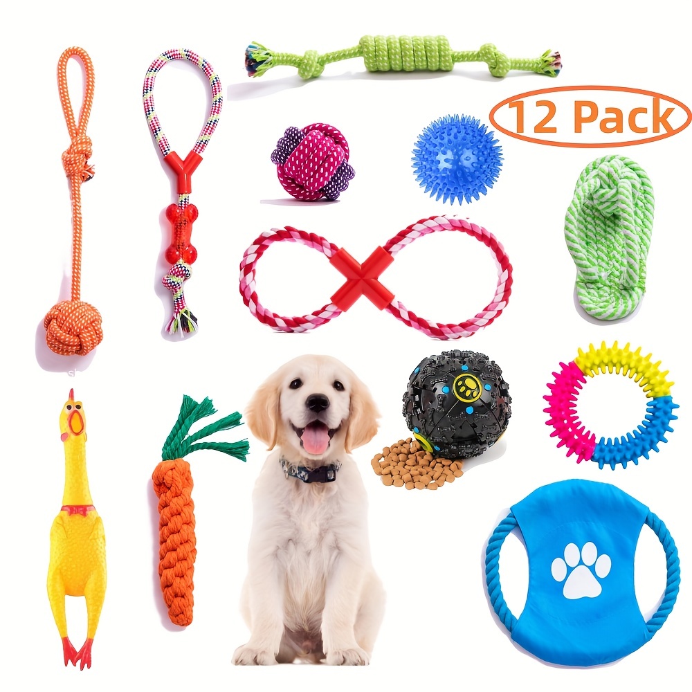 Pet Supplies : Dog Rope Toy for Puppy Teething, Indestructible Dog