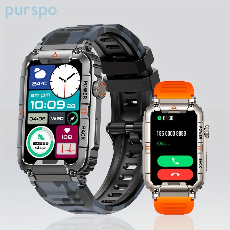 Reloj inteligente para iPhone Android, relojes inteligentes para mujer  (recepción de llamadas/marcación), rastreador de fitness impermeable de  1.85