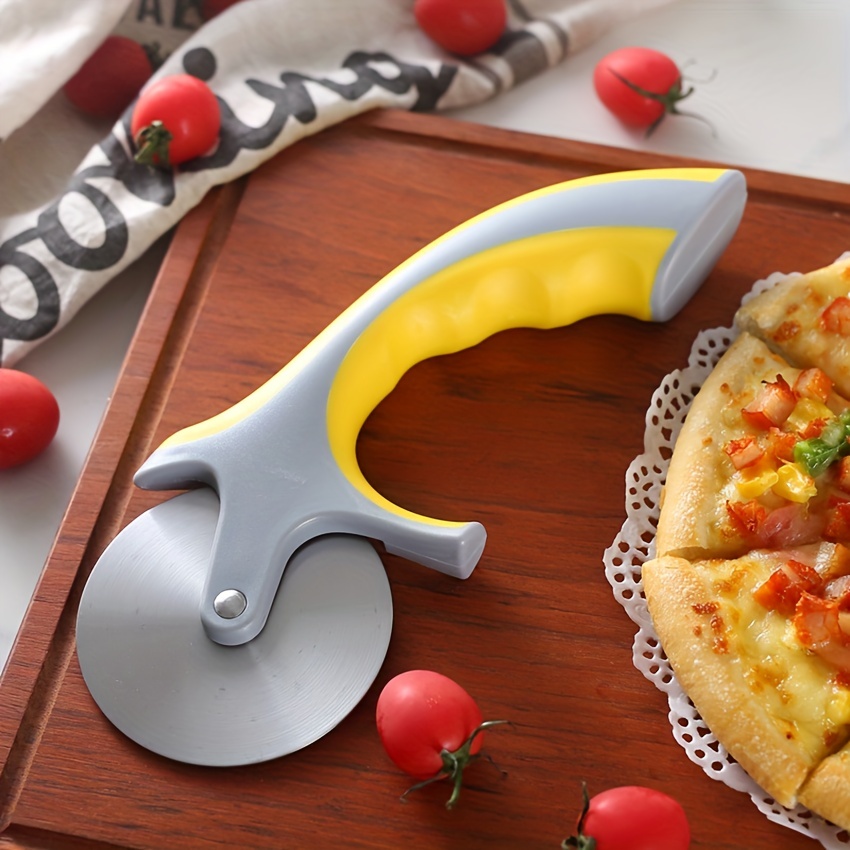 Stainless Steel Pizza Cutter Wavy Edge Blade Multifunctional - Temu