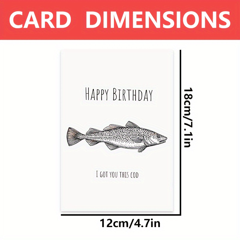 Funny Fishing Birthday Card