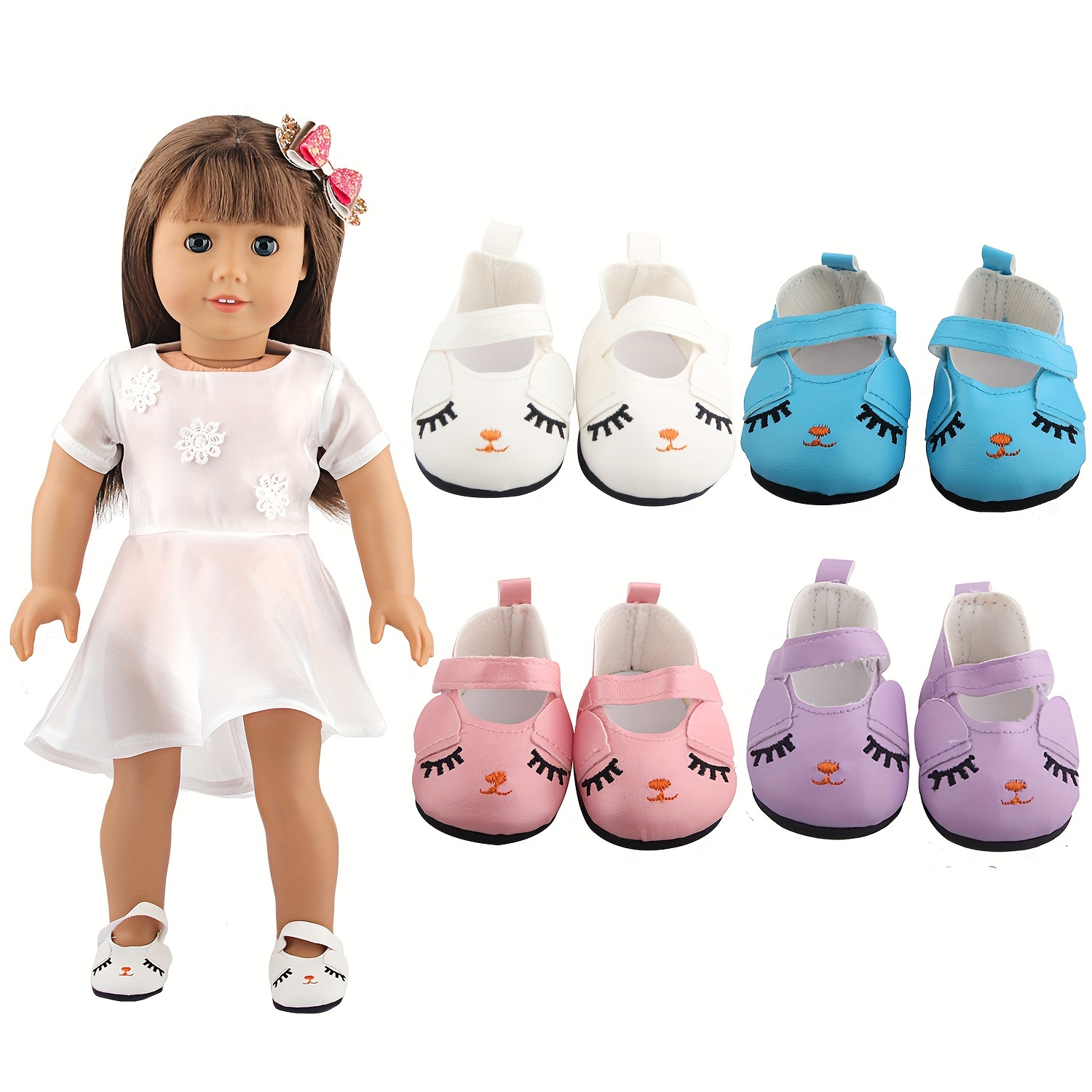 4 Pares De Zapatos De Muñeca De Niña De Plástico Para Blythe