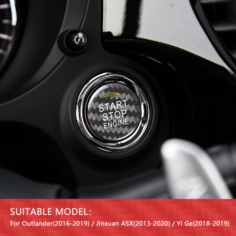 Auto Motor Start Stop Knopf Abdeckung Aufkleber, Auto Innenraum Dekoration  Aufkleber für Pajero Sport 2016-2020 Auto Zubehör