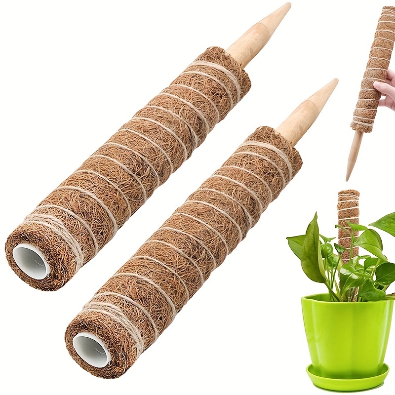 

1/2pcs Moss Pole For Plant Monstera, 17 Inch 12 Inch Plants Support For Indoor Climbing Plants Poles