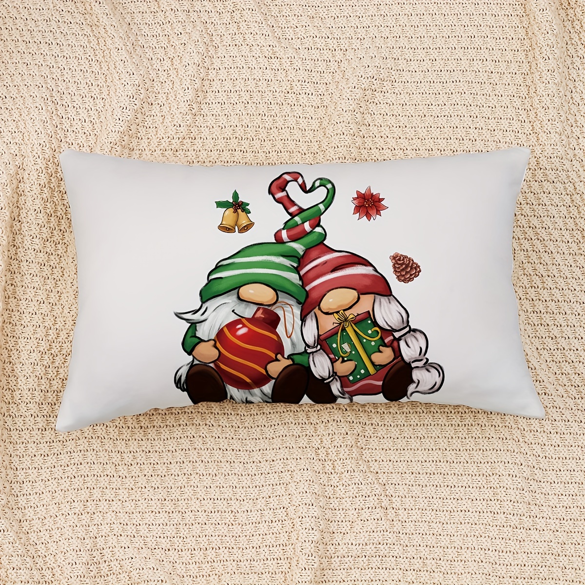 Double sided Print Christmas Pillow Covers Merry Christmas - Temu