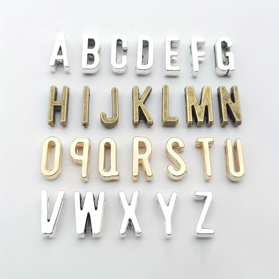 Mixed Acrylic Alphabet A z Cube Letters Beads Diy Bracelet - Temu