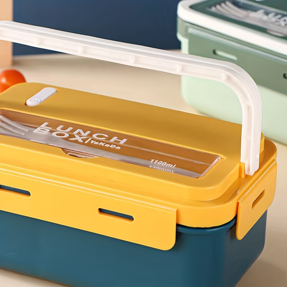 EasyLunchboxes® - Fiambreras Bento de diseño patentado - Recipientes  reutilizables de 5 compartimentos para la escuela, el trabajo y los viajes,  juego