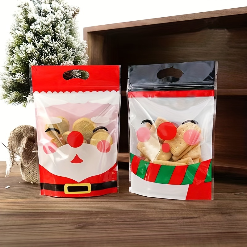 Set of Christmas Holiday Treat Bags with Zip Lock - 3 Assorted Styles - DIY  Tool Supply