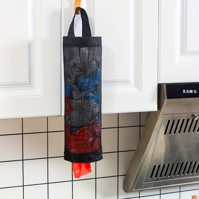 Home Grocery Bag Holder Wall Mount Storage Dispenser Plastic Kitchen  Organizer