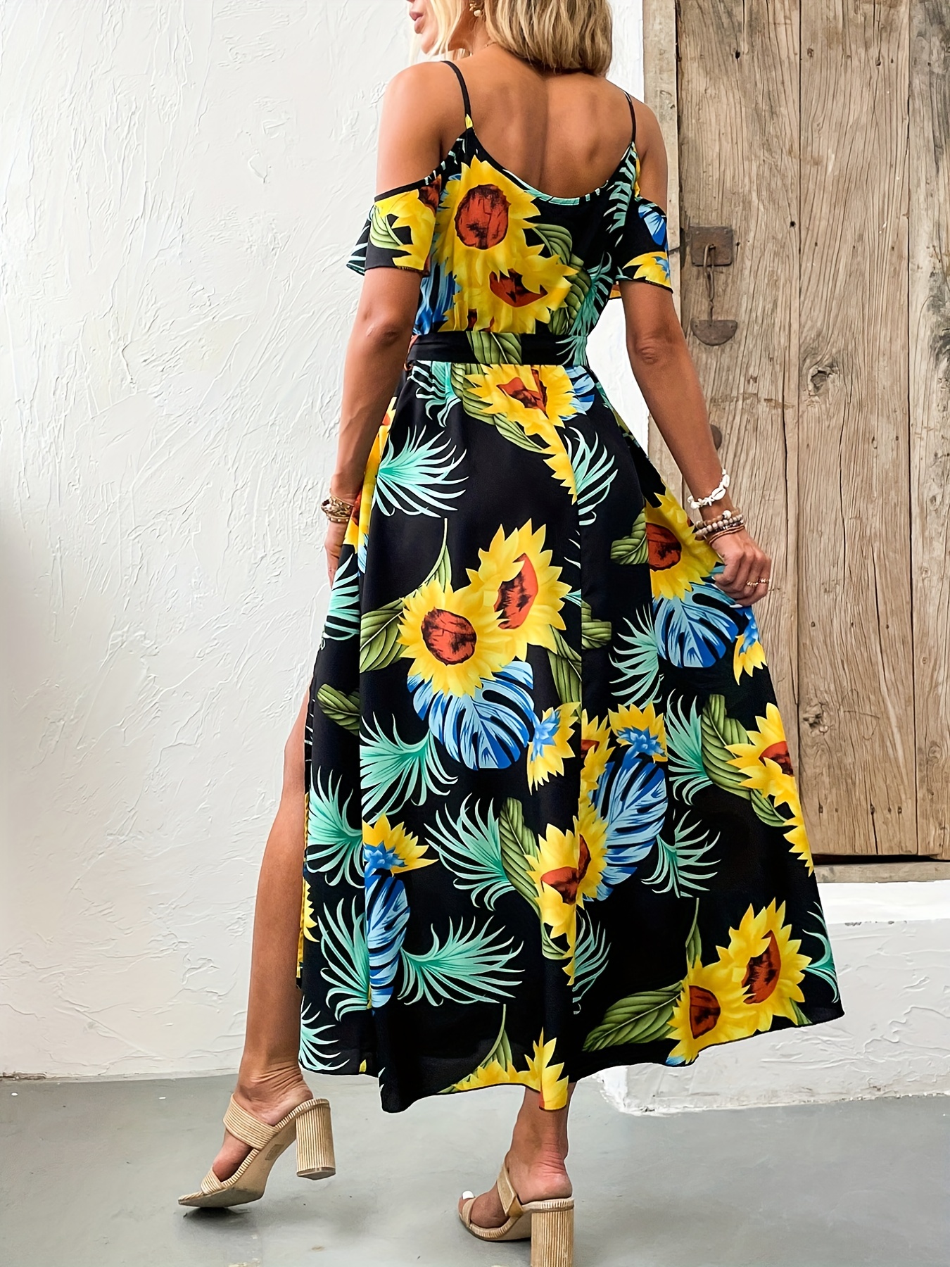 Sunflower cold 2025 shoulder dress