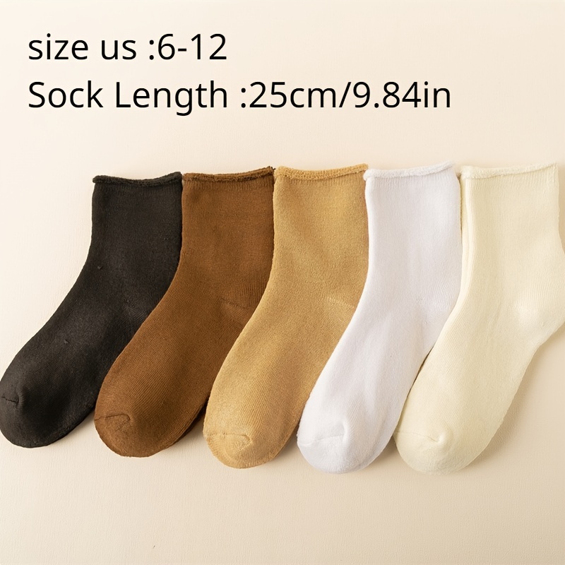 1 Pair Solid Color Winter Leg Warmer Thick Warm Footless Terry Fleece  Elastic Boot Socks Women - Sports & Outdoors - Temu Canada