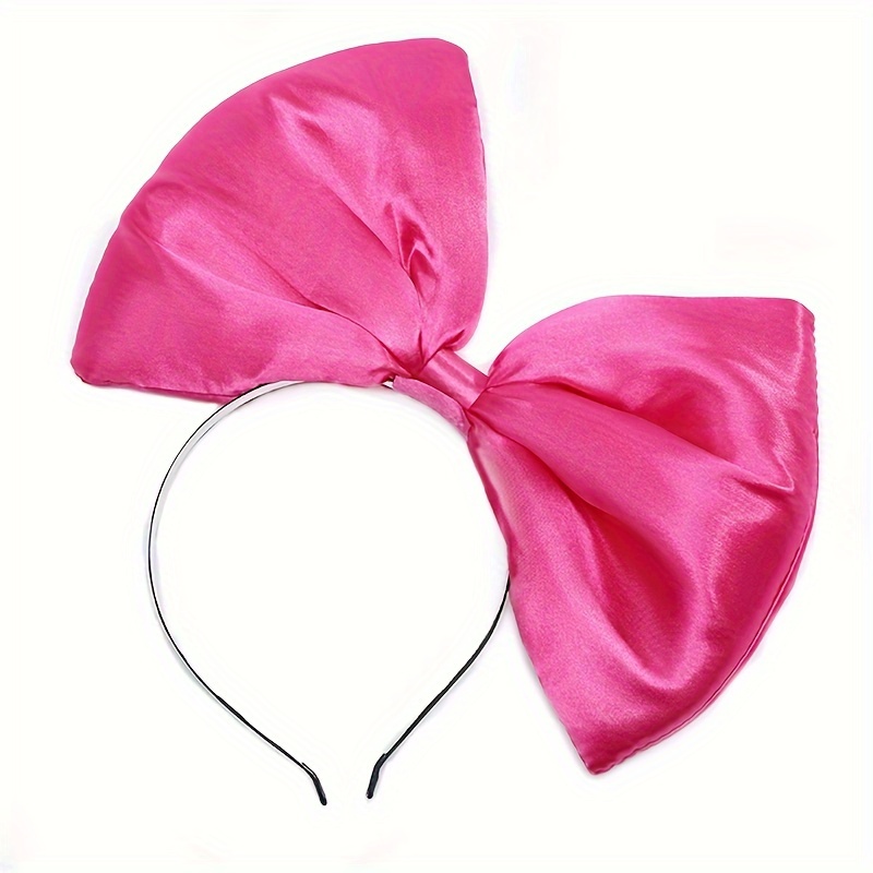 Oversize Bow, Pink Headband Women, Pink Cosplay Headband, Large