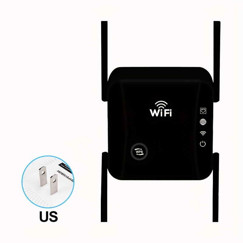 US Plug, 2023 Latest WiFi Extender/Repeater, Up To 300Mbps Internet Booster  - With Ethernet Port, Quick Setup, Home Wireless Signal Booster